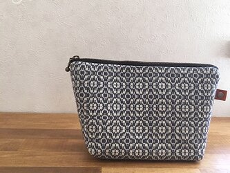 pouch[手織りポーチ]ネイビーの画像