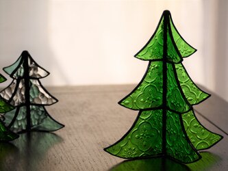 ステンドグラス　クリスマスツリー a (大）の画像