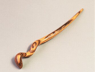 木製 蛇のかんざし(Lサイズ) BT/ボコテの画像