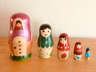 【送料無料】にぎやかマトリョーシカの画像
