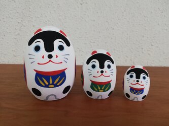 干支リョーシカ 戌 たまごの画像