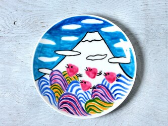 冬の富士山 ・色絵皿part2の画像