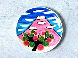 春の富士山 ・色絵皿part2の画像