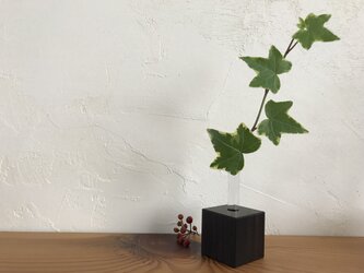 キューブ型　いちりんざし　黒檀　(こくたん)　3個セットの画像