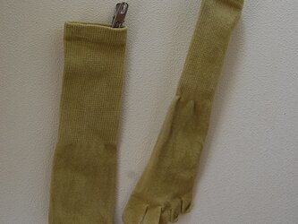 草木染め靴下　「あざみ」の画像