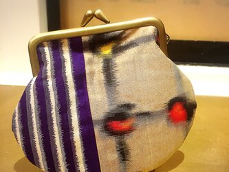 銘仙がま口◇着物リメイク◇サンガイの画像