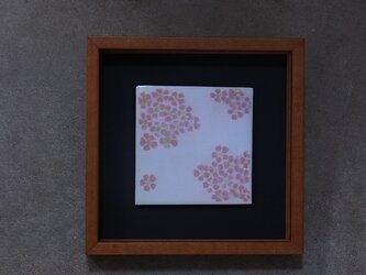 桜（花冠）４　（陶板）の画像