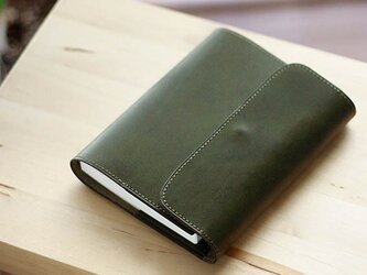 ほぼ日手帳カバー・オリーブ　オリジナルしおり付属・万年筆対応[受注制作品]の画像