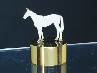 Paper Weight Horse-1 SV+Brass ペーパーウエイト サラブレッド＜受注制作＞の画像
