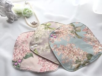 リバティ　布ライナー　3枚セット　温活、冷えとり、おりものシートに　ライラックセットの画像