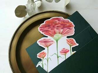 カーネーションのメッセージカードの画像