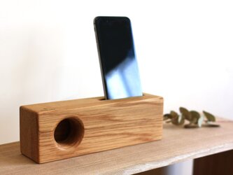 iPhoneウッドスピーカー FLAT(ナラ材)の画像