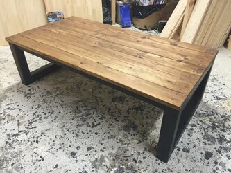 hotaru　男前家具　ローテーブル　リビングテーブル　天然木　無垢材　オーダー可　人気商品の画像