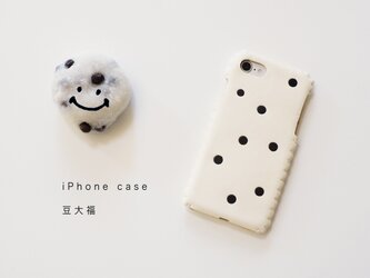 iPhone全機種対応レザーケース（豆大福）iPhone11/ XRの画像