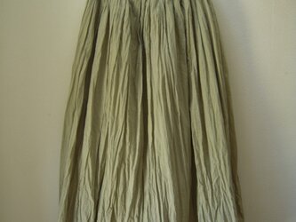 mさまオーダー品　草木染めスカート-オリーブ-の画像