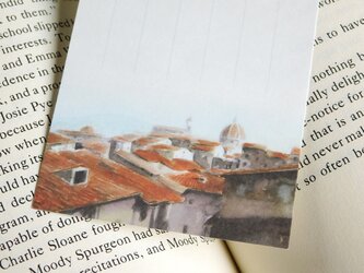 水彩画一筆箋005「 フィレンツェの街並み」２５枚の画像