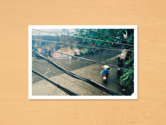 ポストカード No.8 『 Hanoi / Vietnam 突然の通り雨 』2枚セットの画像