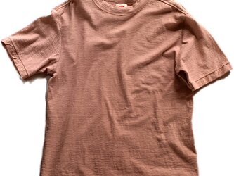 Tシャツ レディース 半袖 オーガニックコットン 草木染め 吊天竺 檳榔子 ピンクの画像