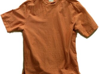 Tシャツ レディース 半袖 オーガニックコットン 草木染め 吊天竺 柘榴 茜 オレンジの画像