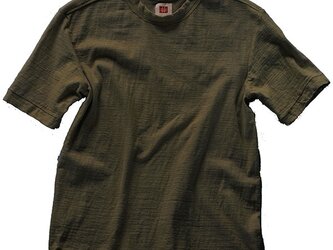 Tシャツ メンズ 半袖 オーガニックコットン 草木染め 吊天竺 楊梅 カーキグリーンの画像
