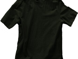 Tシャツ レディース 半袖 オーガニックコットン 草木染め 吊天竺 藍染め 楊梅 ブラックの画像