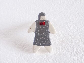 オヨヨちゃんブローチ（コズミックリボン）【受注制作】の画像