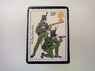 イギリス　切手ブローチ3550の画像