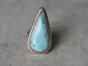 天然石＊ラリマー　指輪＊12号　SV