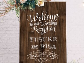 アメリカンヴィンテージウェルカムボード/結婚式ウェディングの画像