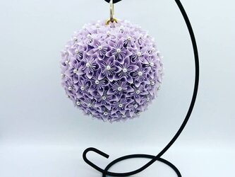 折り紙フラワーアート～紫百花～の画像