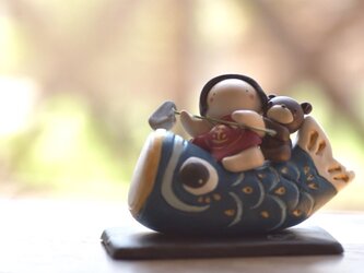 鯉のぼり と 金太郎（青）の画像