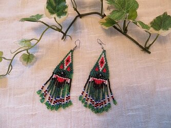 ナバホ風デザインピアス(中)の画像