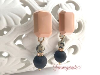 †à la modeな耳飾り†レトロ＆ヴィンテージなイヤリング＜BEIGE＞の画像