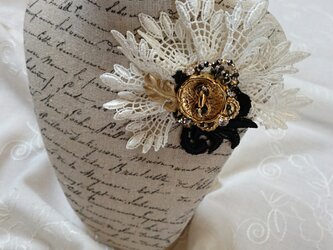＊lace brooch＊   ～スワロフスキーとレースのブローチ～の画像