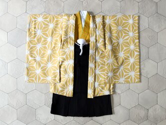 ◆羽織袴セット/麻の葉タマゴ/5歳の画像