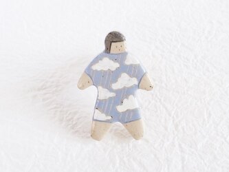 オヨヨちゃんブローチ（雨に唄えば）【受注制作】の画像