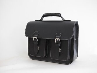 本革手作りのクラシックレザーバックパックかばんショルダーバッグ小さなの画像