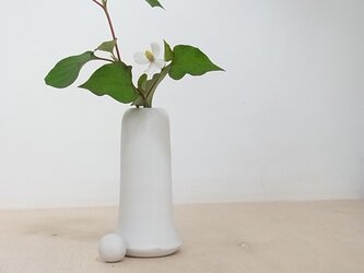 白マット花器　１の画像