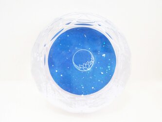 星空煌めくスノードーム《額付原画 /The Moon》の画像