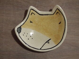 犬の豆皿（陶器）の画像