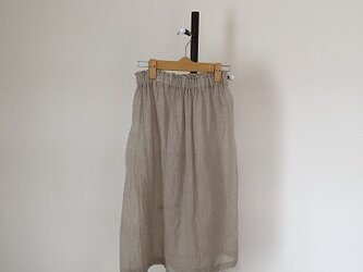 ナチュラルリネンのペチスカートM~Lの画像