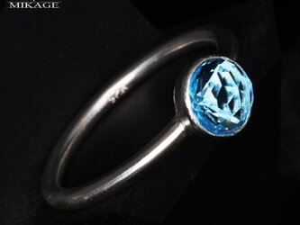 Sphere Ring 2：銀９２５エピコットカットブルートパーズリング（御影宝飾工房）の画像
