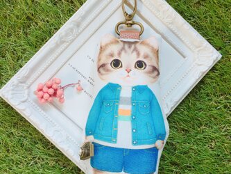 『猫好きによるねこ好きのため』のふわふわキーホルダー　いたずら大好きねこ君の画像