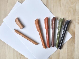 革のペン【受注生産】レザー ペンカバーの画像