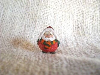 小さな小さなサンタクロース 木彫りの画像