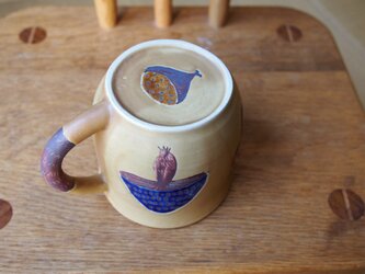 きのこ模様のコーヒーカップ　の画像