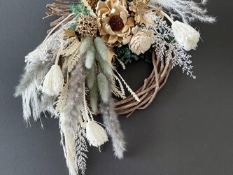 Dryflower natural wreathの画像
