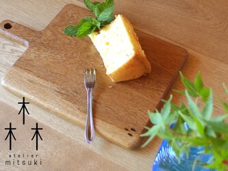 ナラ×フラットなカッティングボード (Sサイズ)　cutting board - フラット -　0018’　楢 (オーク)の画像