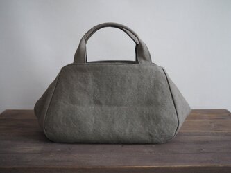 ＊受注生産＊【MILITARY TWILL】蓋付き丸トートL （モスグリーン）の画像