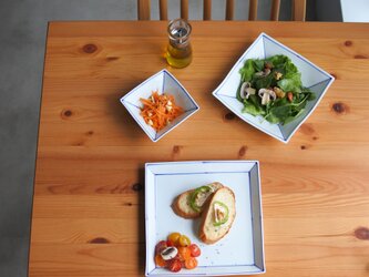 ラインスクエア２１㎝プレートの画像